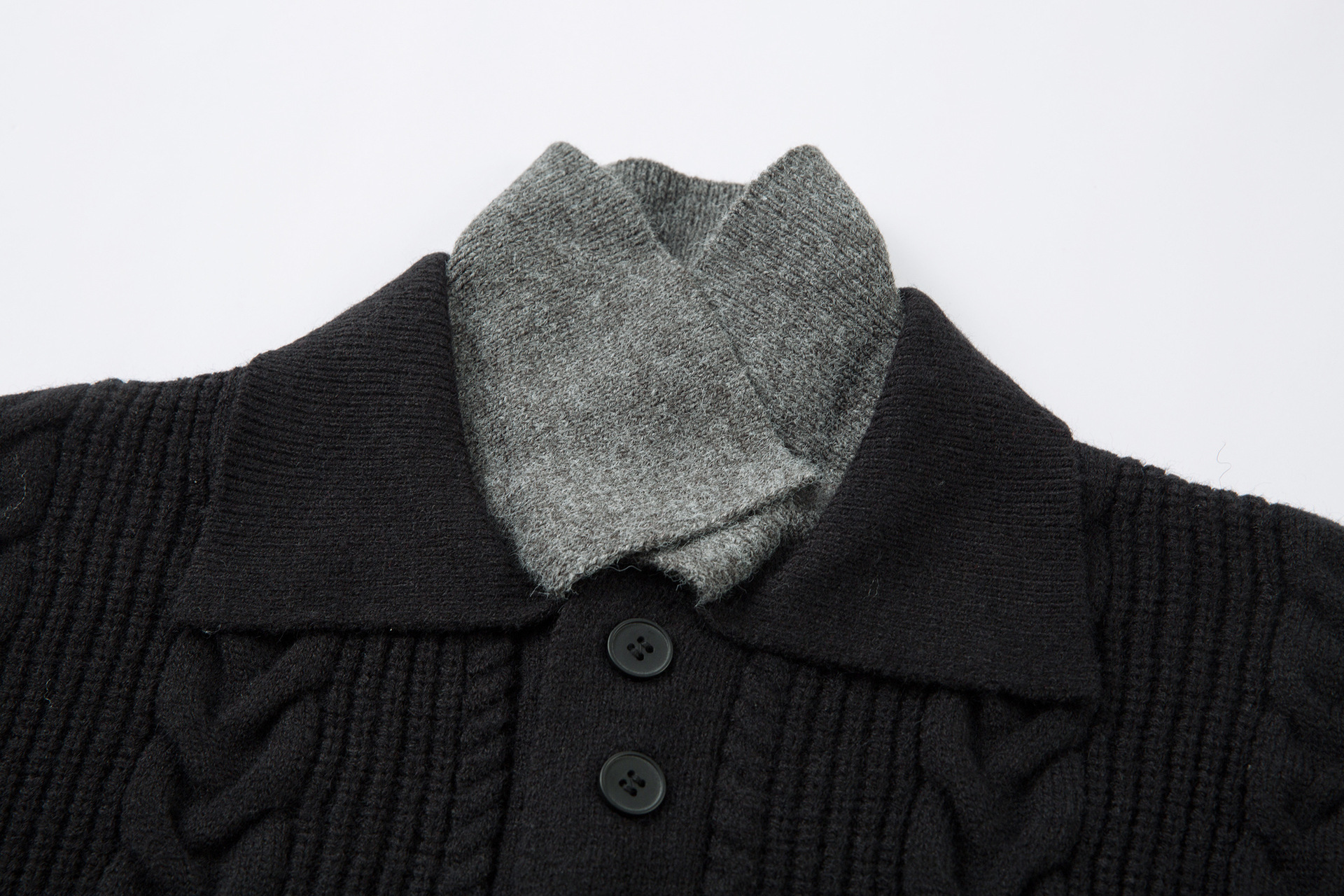 Twist Fried Dough Twists Two Pieces of Warm Knit Men