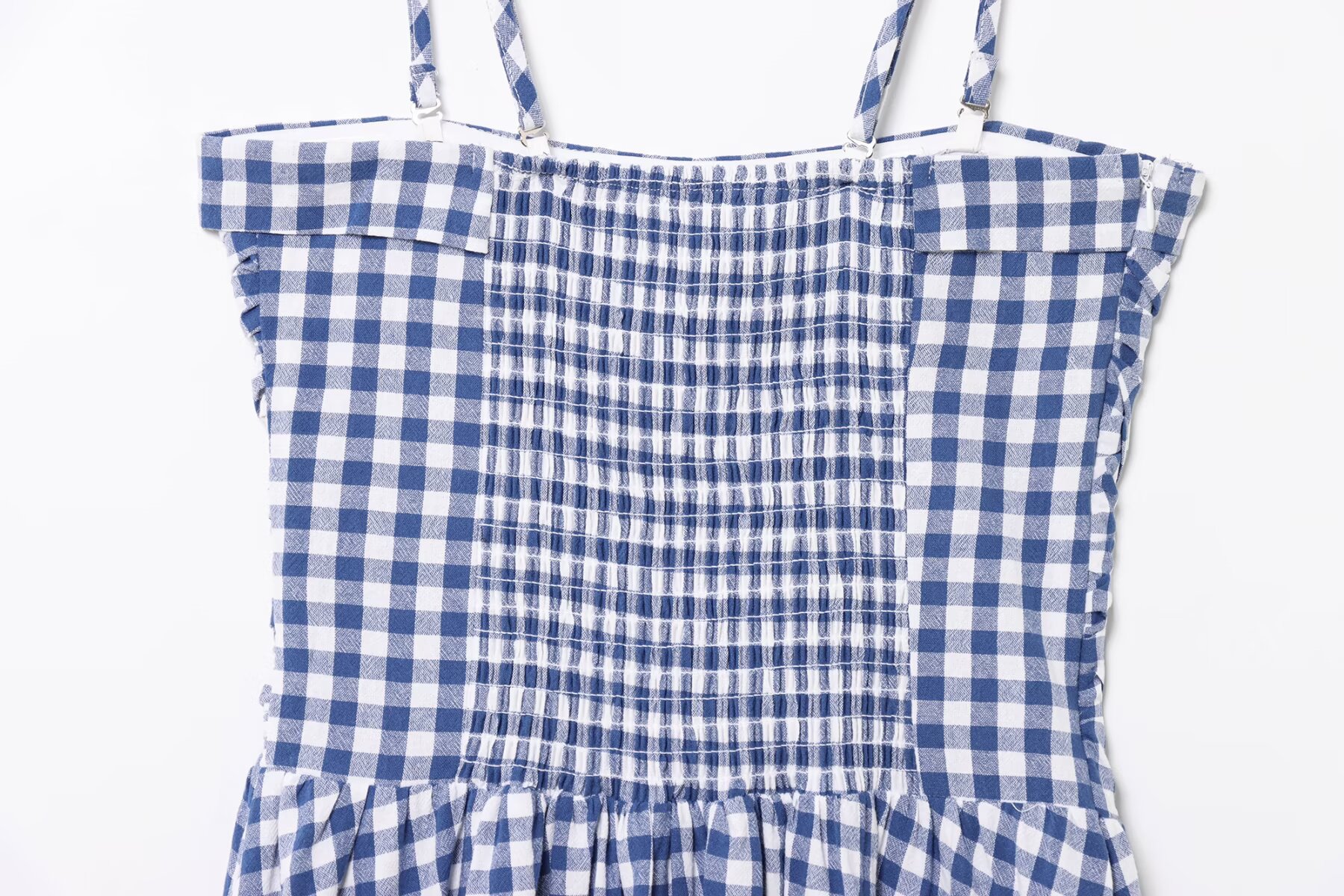 Plaid Two-Way Strapless Dress