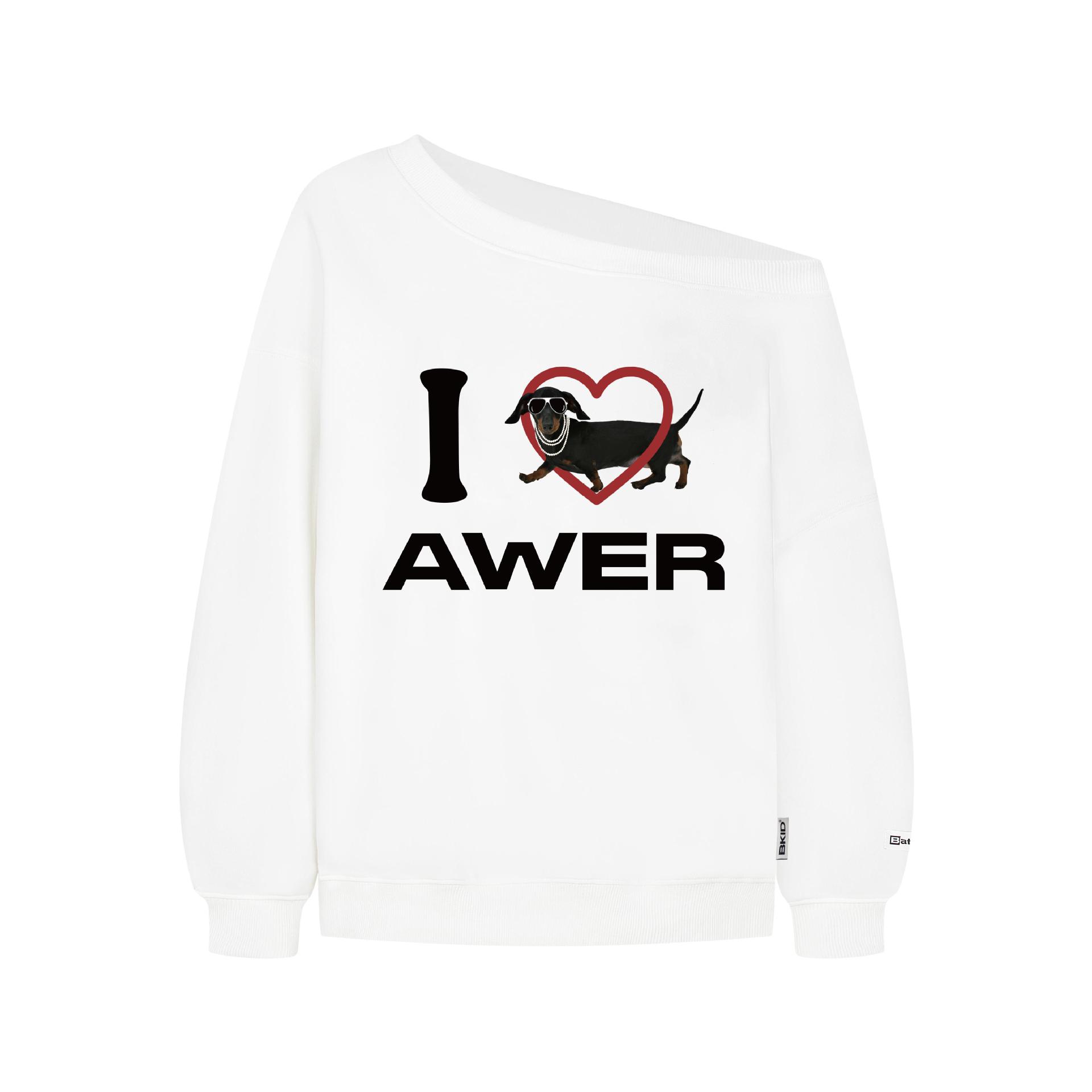 Oversized Cotton Long Sleeve Dachshund Hoodie
