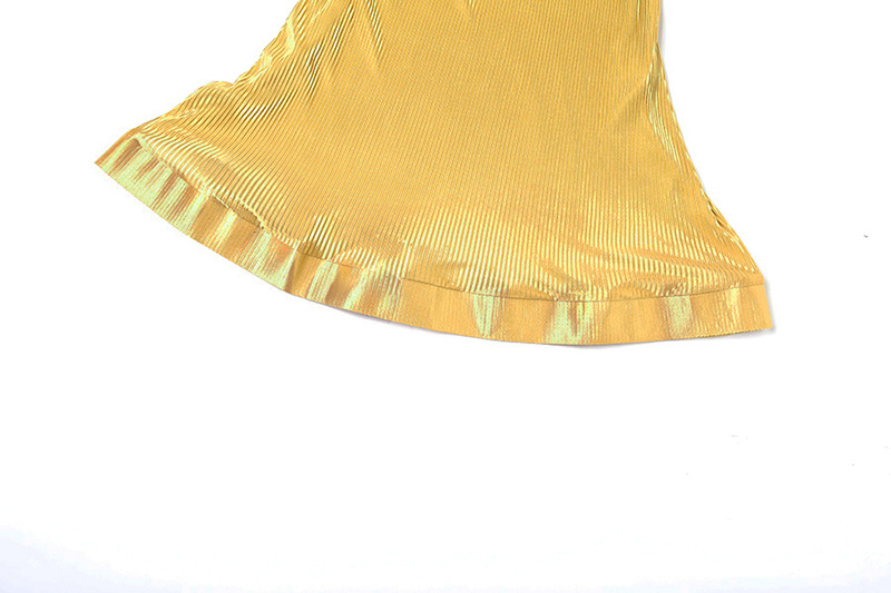 Ladies' Plain Shiny Bandeau Mini Dress