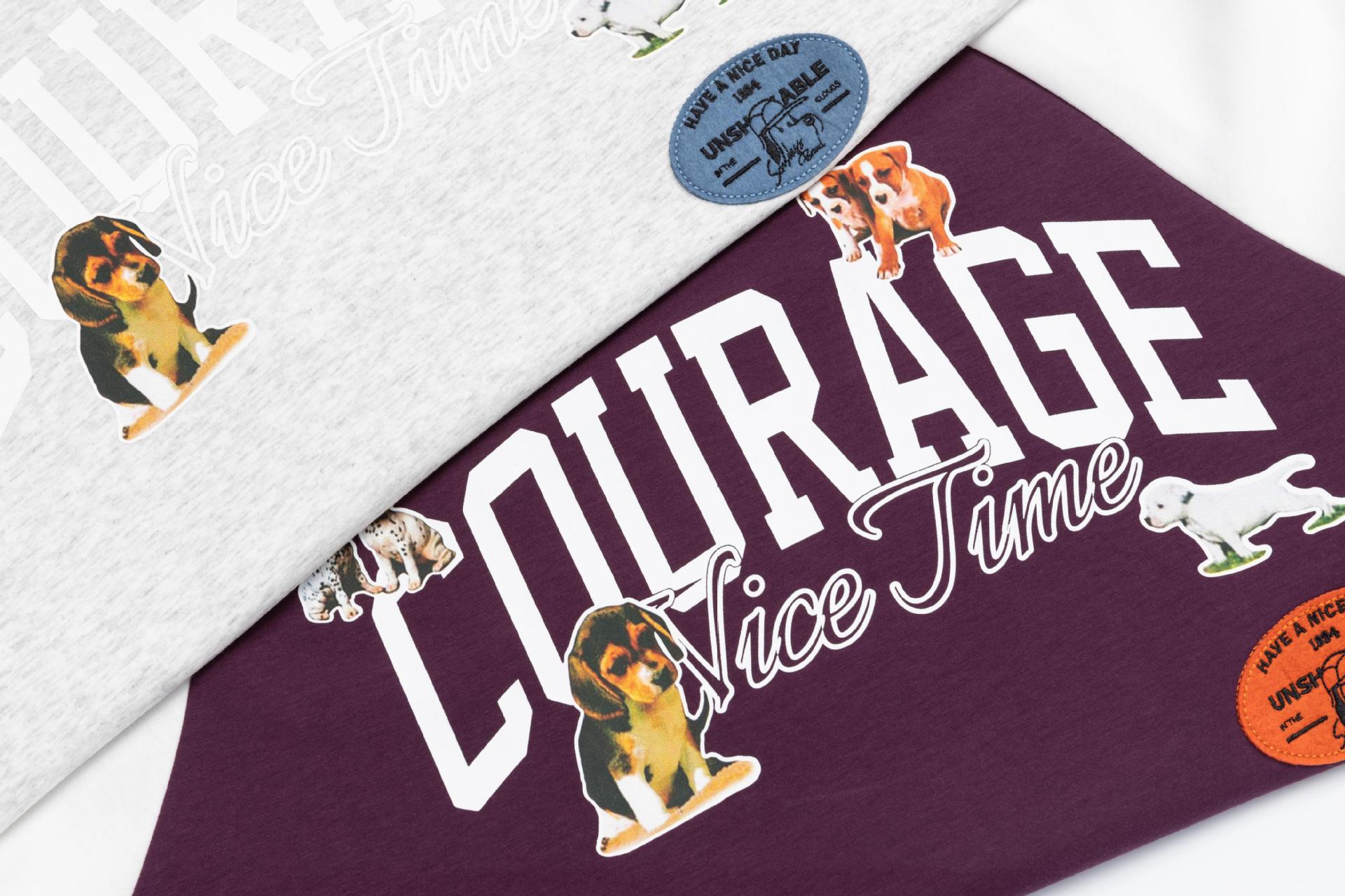 Cotton Dog Graphic Print Sweatshirt