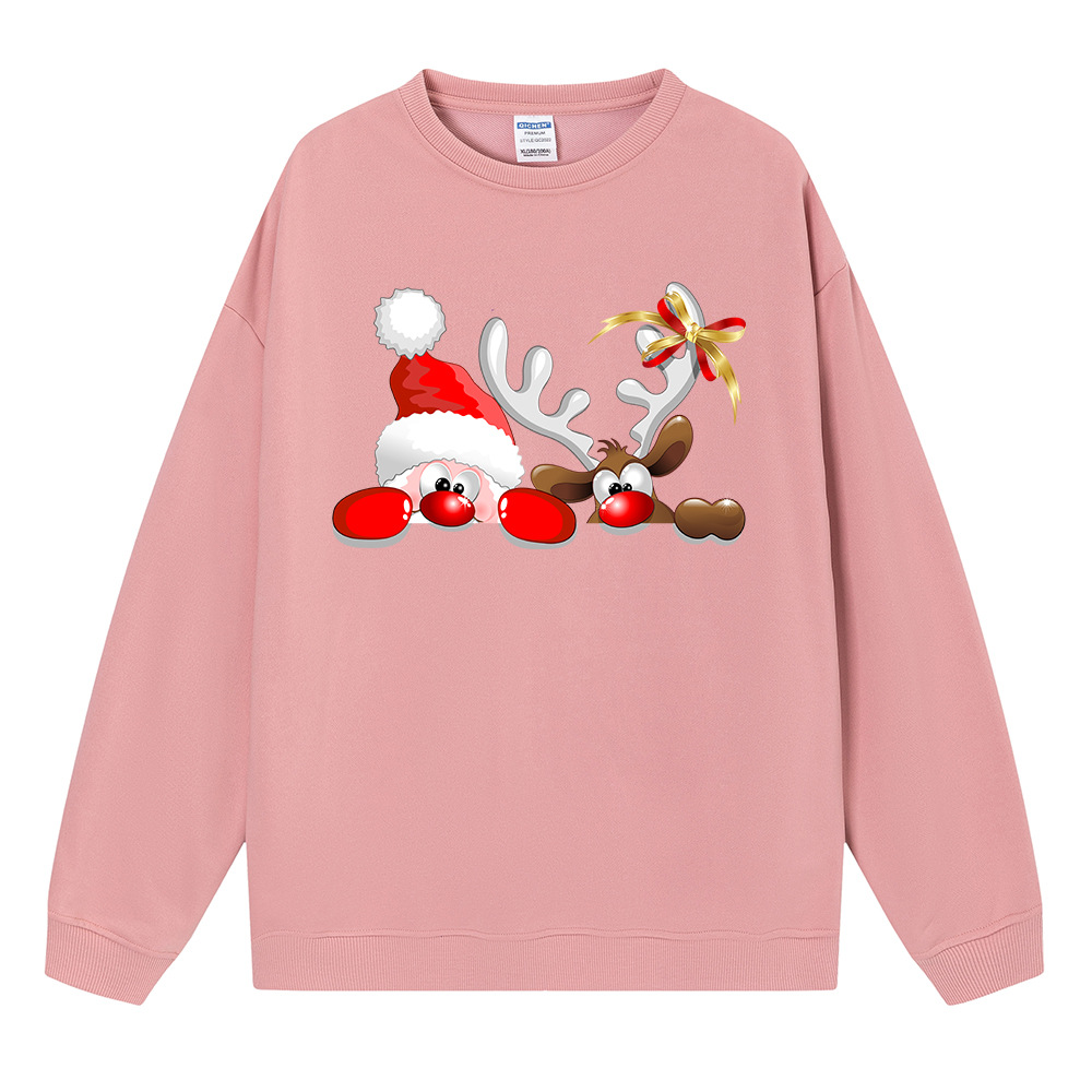 Oversized Holiday Deer Hoodie