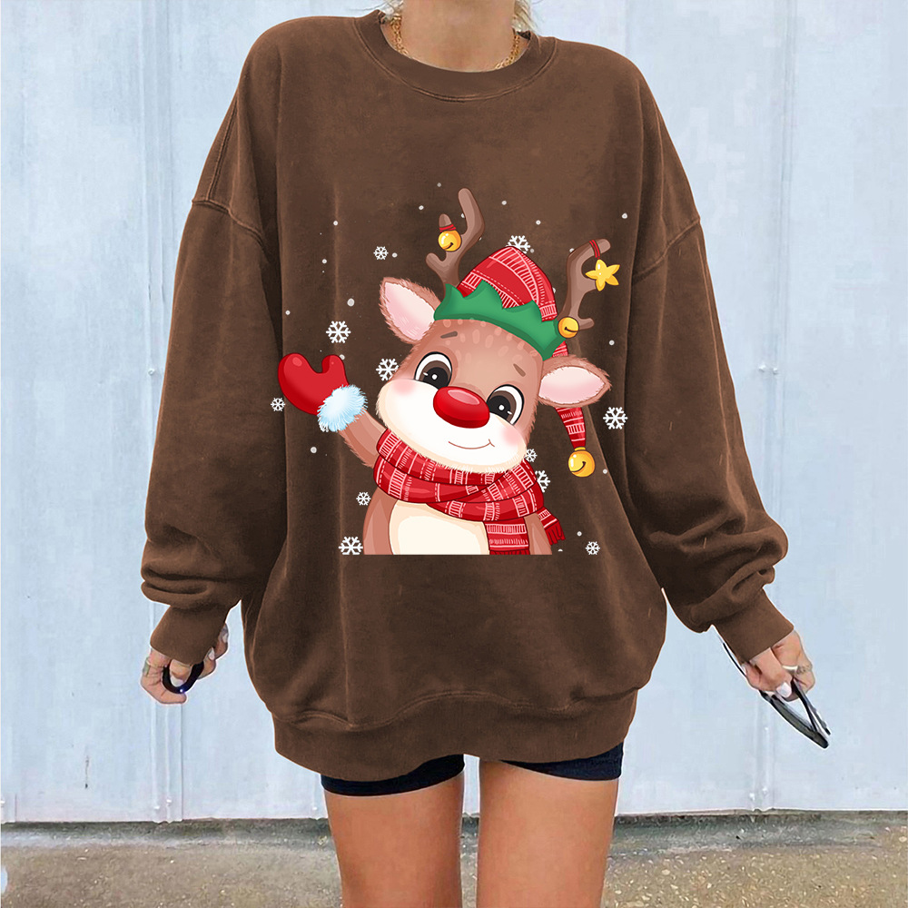 Korean Stag Graphic Hoodie