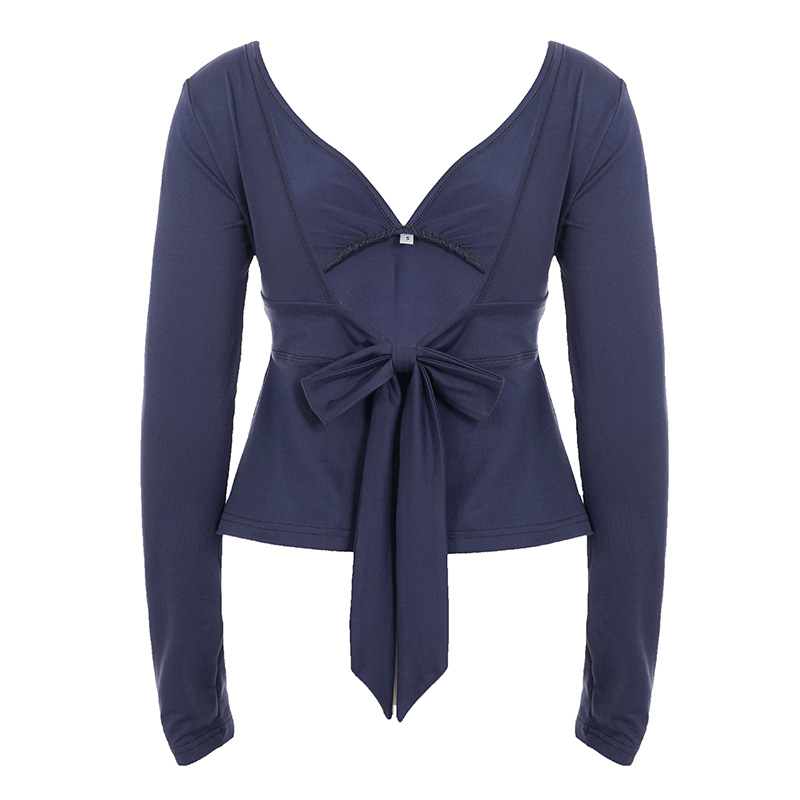 Spicy Curve-Hugging A-Line Long Sleeve Top