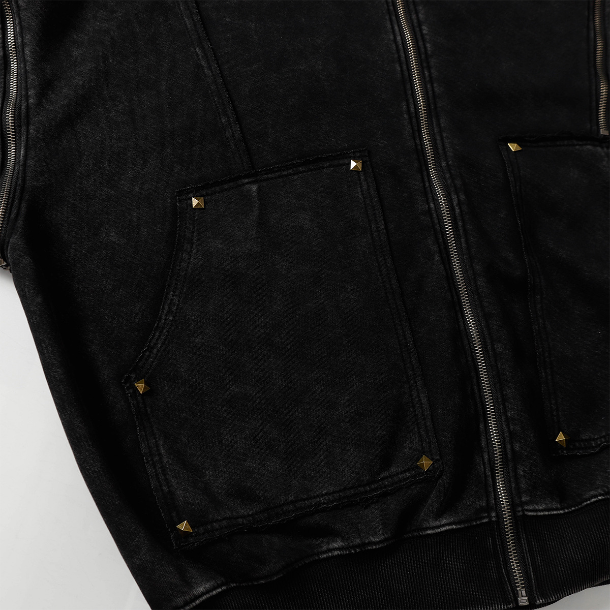 American Vintage Loose Fit Zipper Front Hoodie