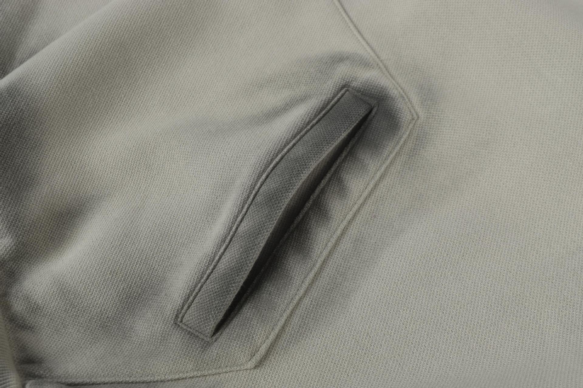 Vintage Workwear Slit Hem Zipper Hoodie