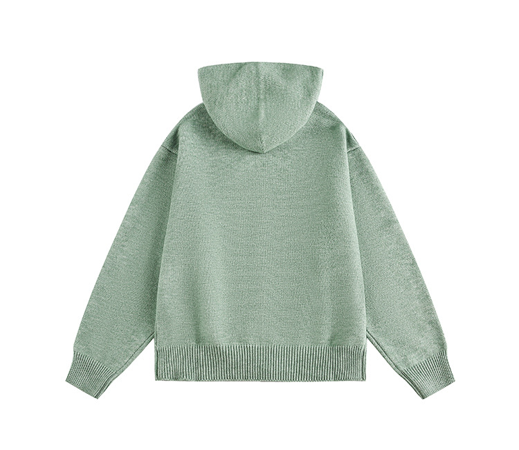 American Trend Oversized Long Sleeve Hood Cardigan