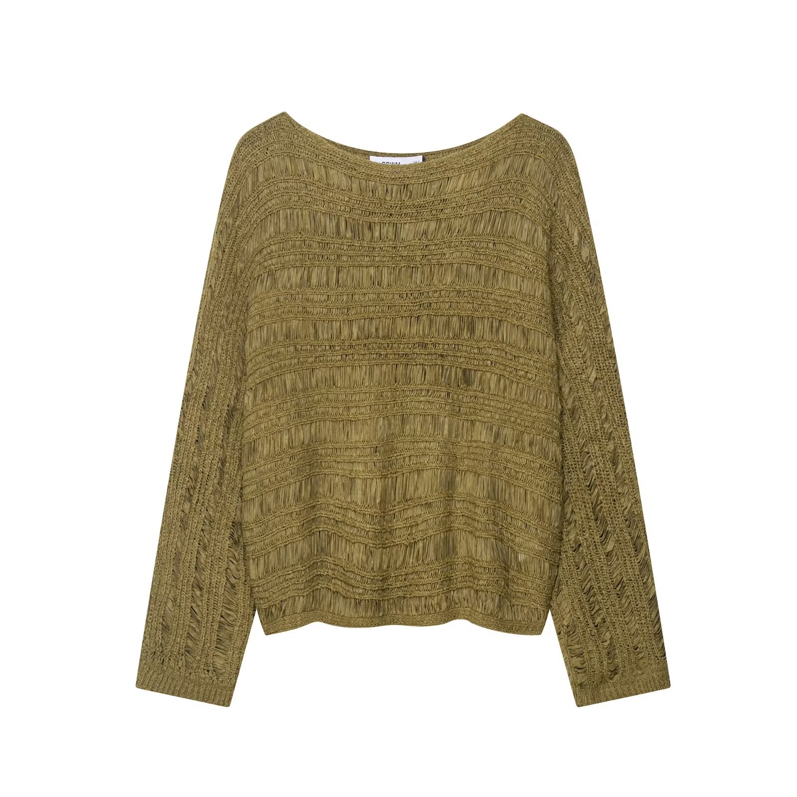 Ladies' Full Sleeve Plain Knit Polyester Sweater