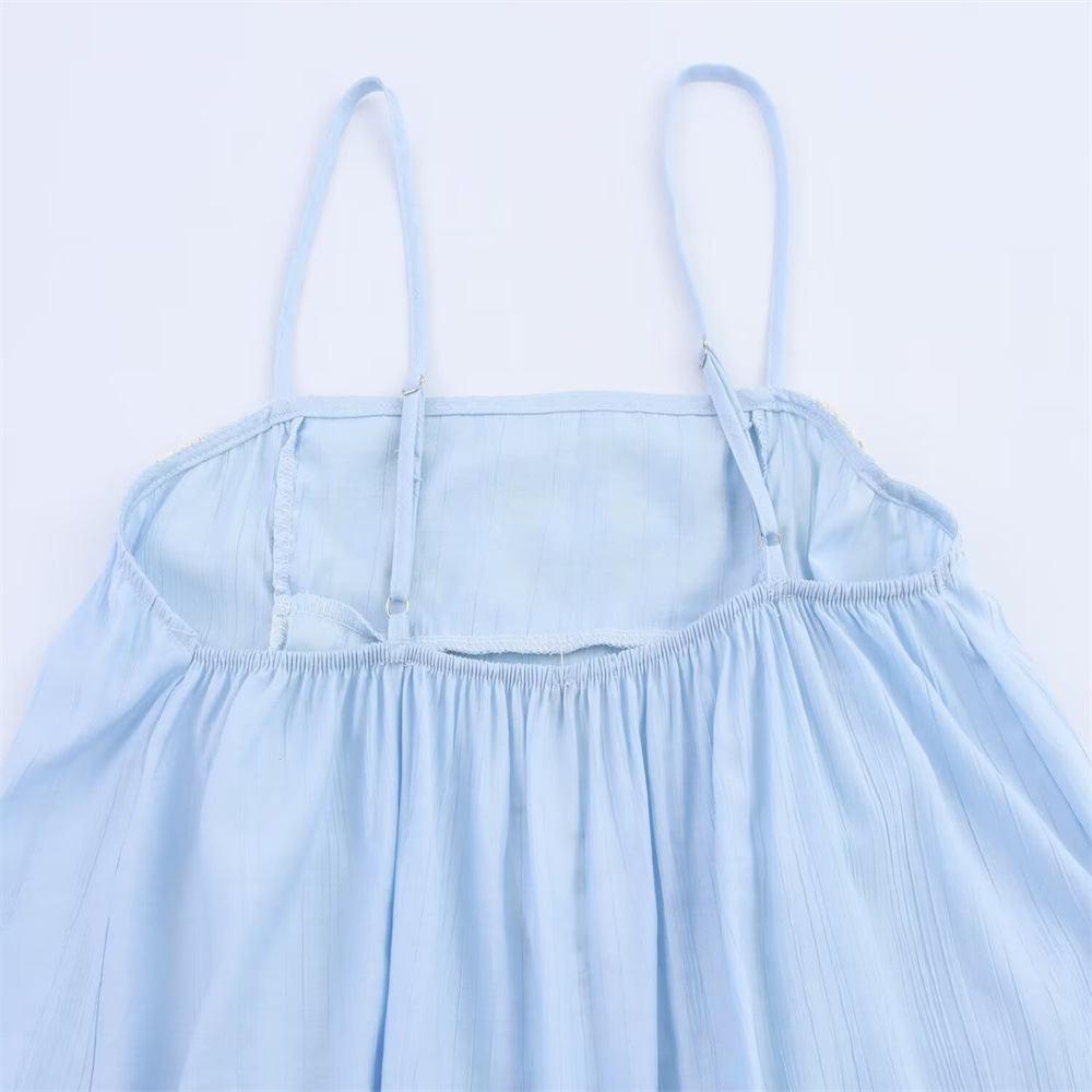 Crew Collar Short Sleeve Polyester Blouse