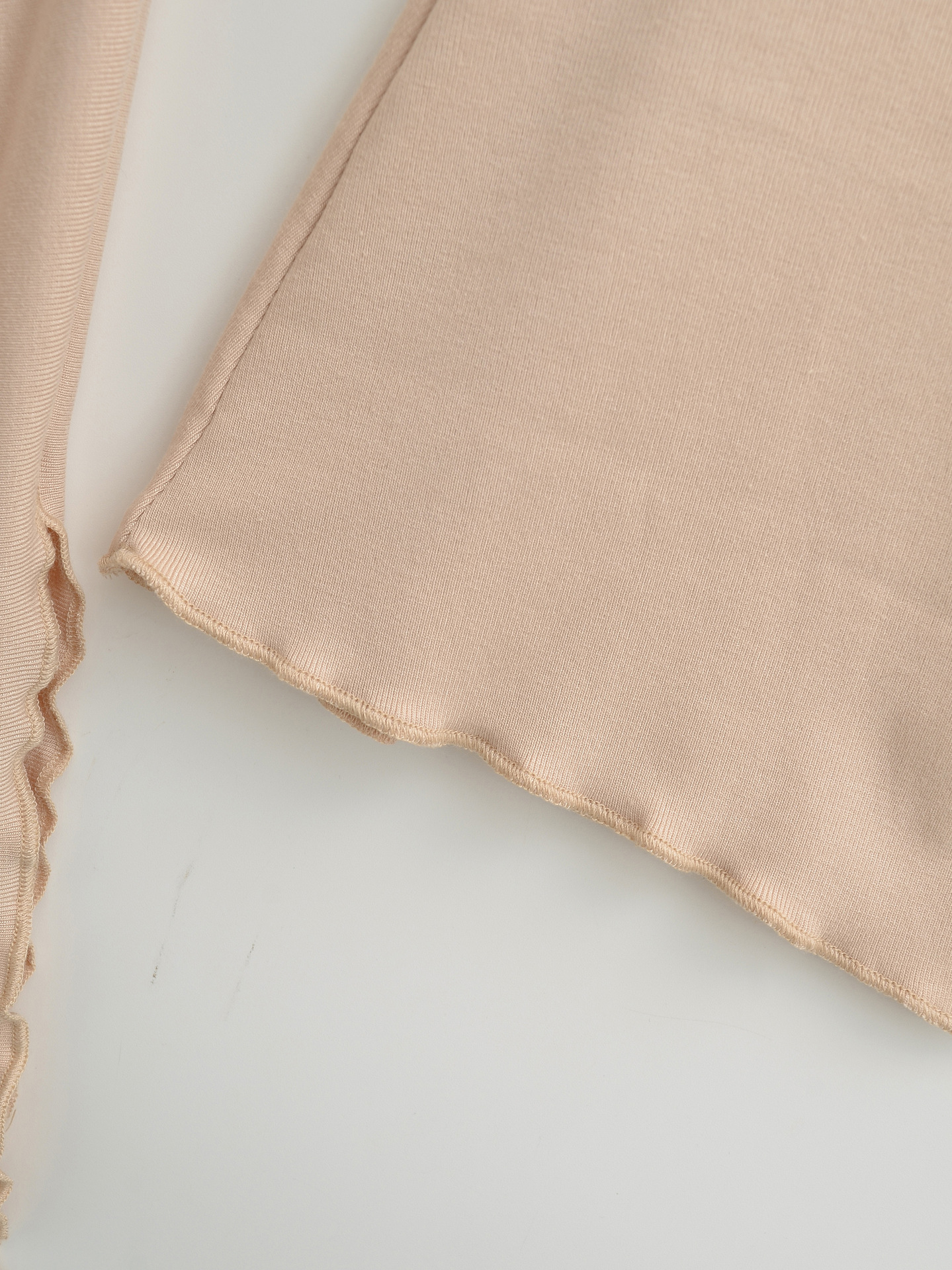 Trumpet Plunge Side Slit T-Shirt