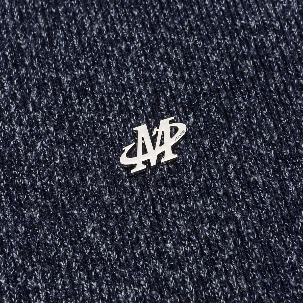 Oversized Japanese Workwear Jacquard Zip Front Sweater