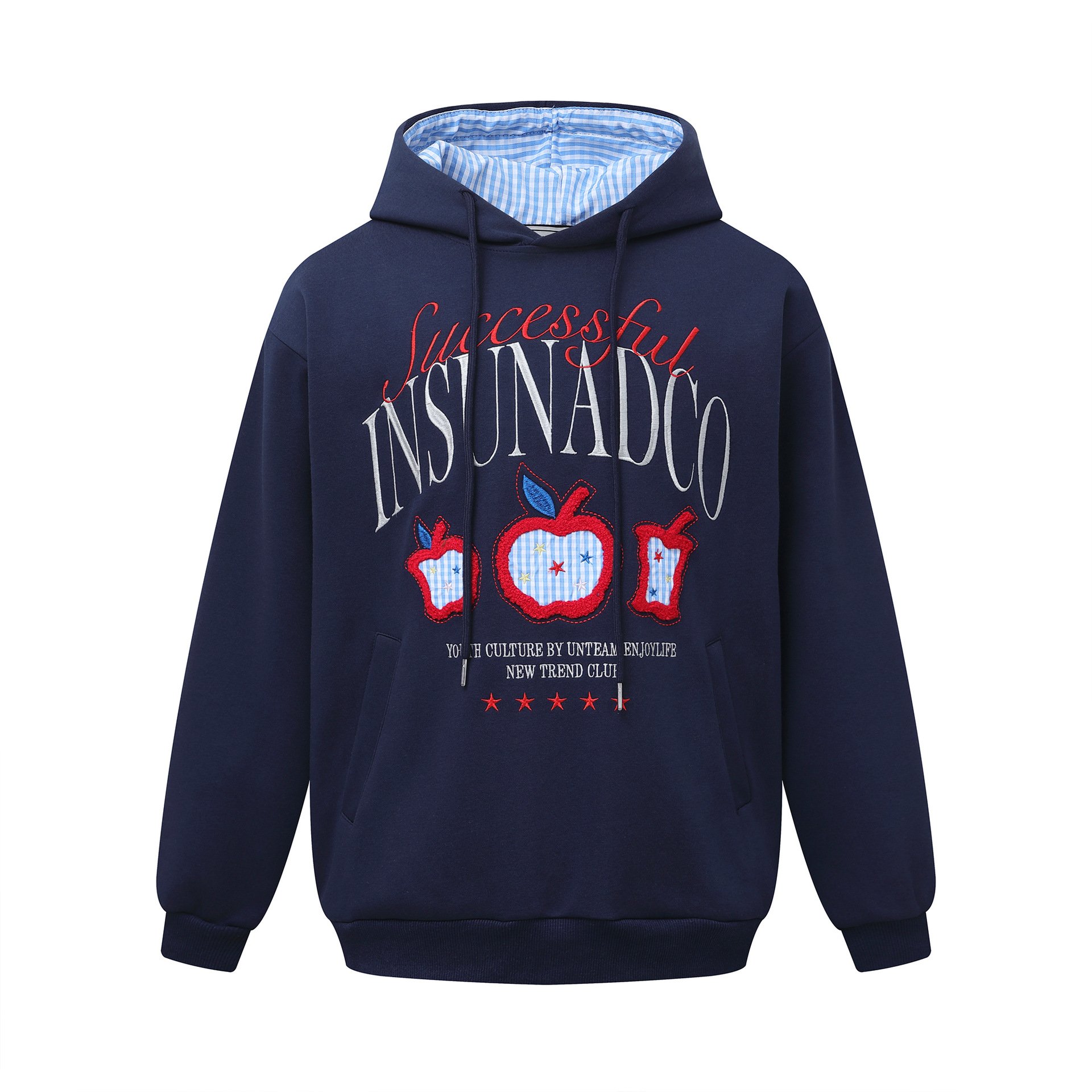 Unisex Cotton Applique Hoody