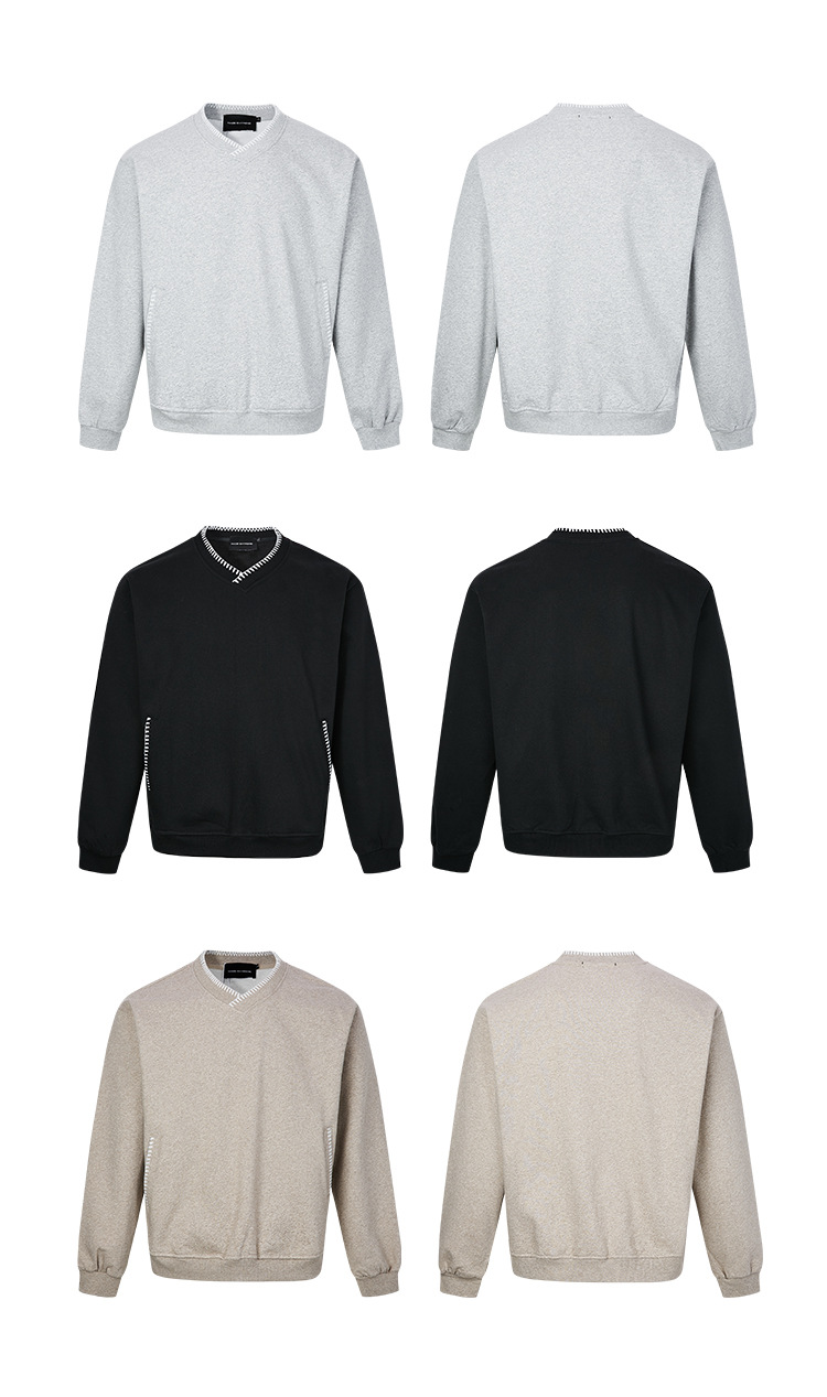 Solid Color Cotton Blend Loose Fit Hoodie