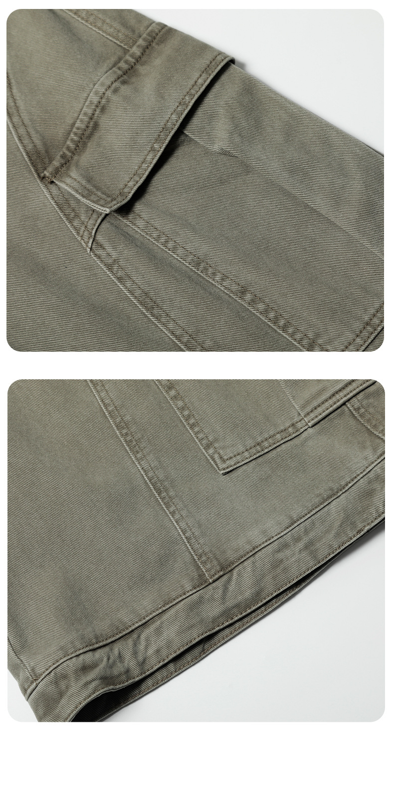Retro Deconstructed Multi-Pocket Pants Straight Loose Unisex Wide-Leg Cargo Shorts
