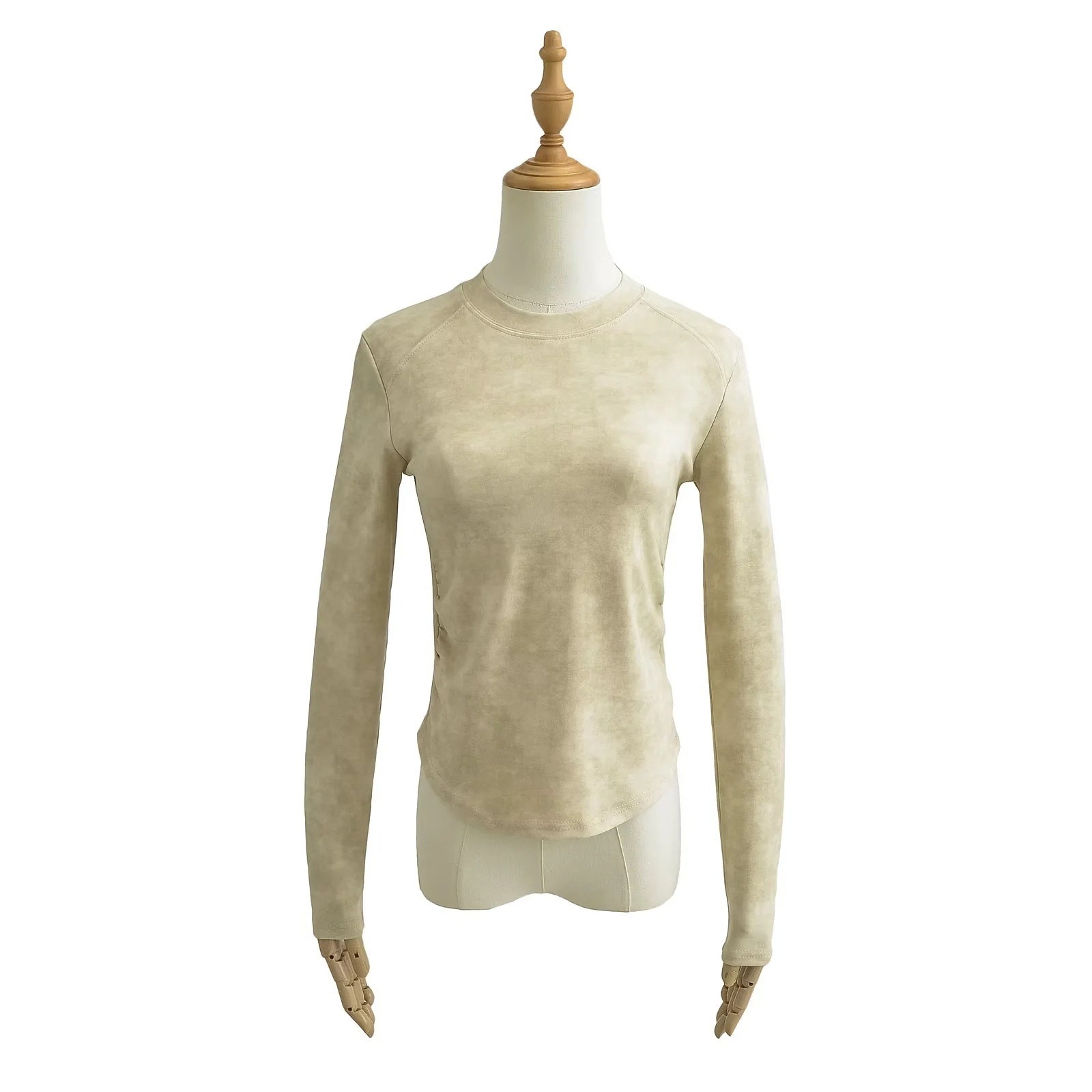 Playful Ladies Full Sleeve Cotton Crewneck Spiral Tee