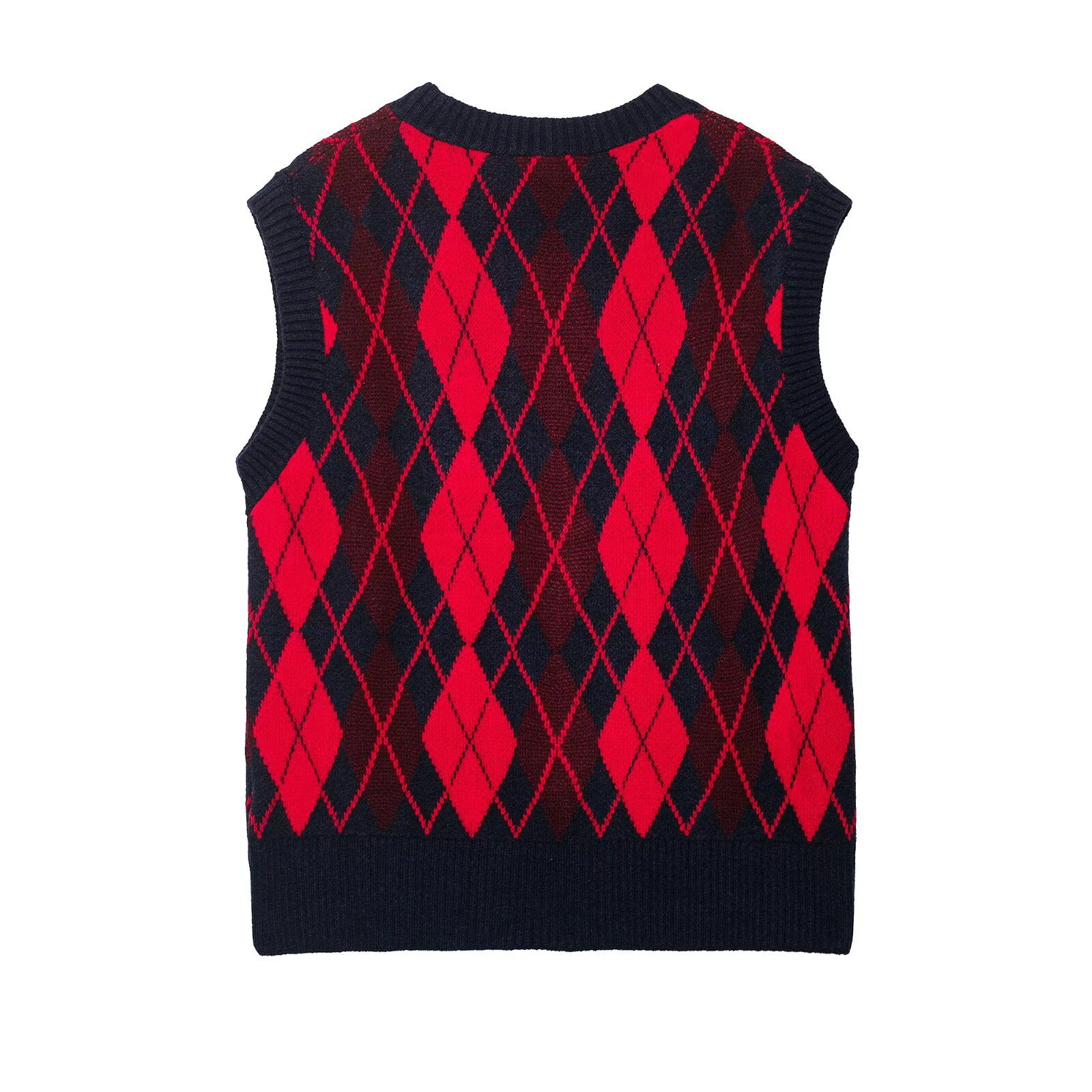 Ladies Cotton Geometric Print Vest