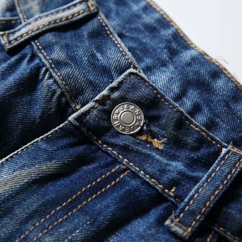 Denim Pants Men Loose Straight Leg Wide Leg Long Pants