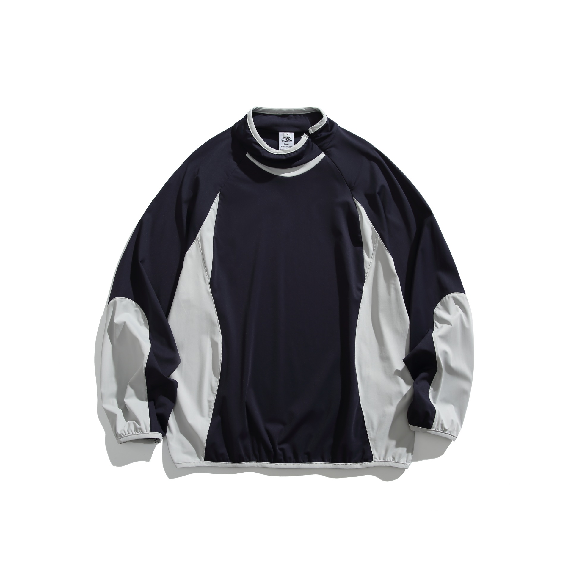 Oversized Long Sleeve Acrylic Letter Print Hood Sweatshirt