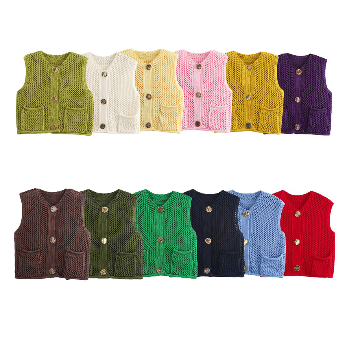 Urban Knit Regular Fit Sleeveless Jacket