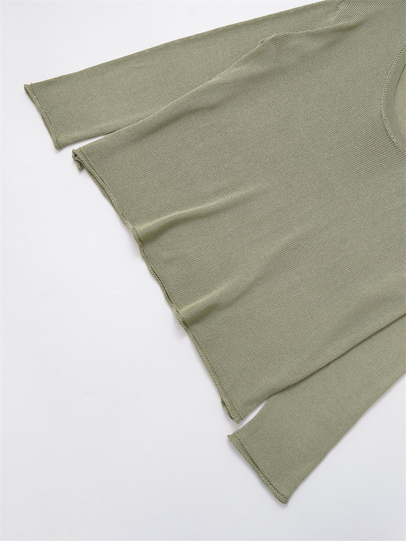 Ladies Open Front Long Sleeve Polyester Knitwear
