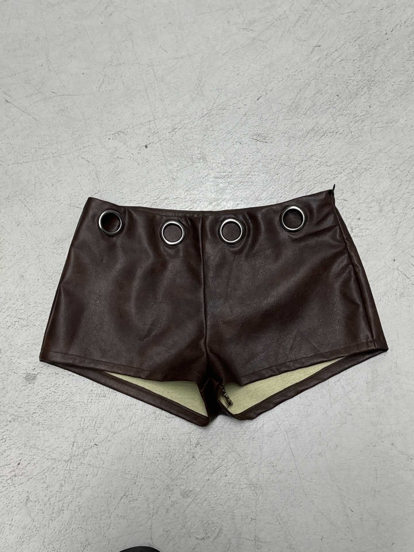 Sleek Hips-Hugger Mini Skirt