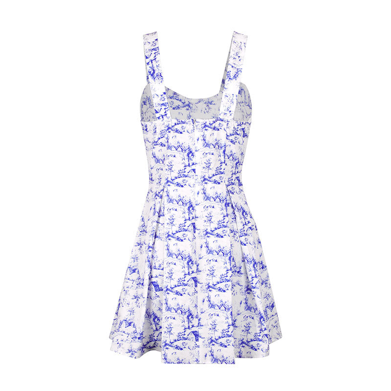 Polyester Sleeveless Open Back Fitted Dress