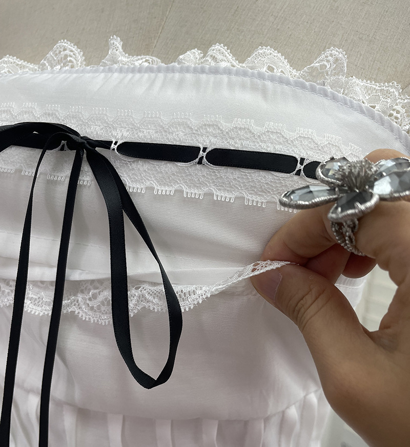 Lace Lace Strap Short Tank Top Strap