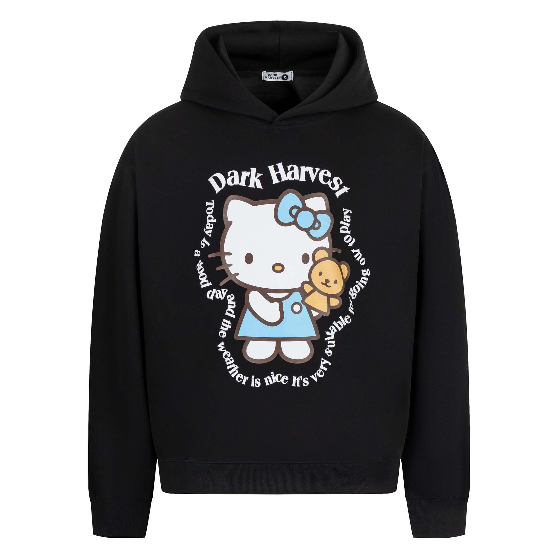 Cotton High Street Feline Graphic Hoodie