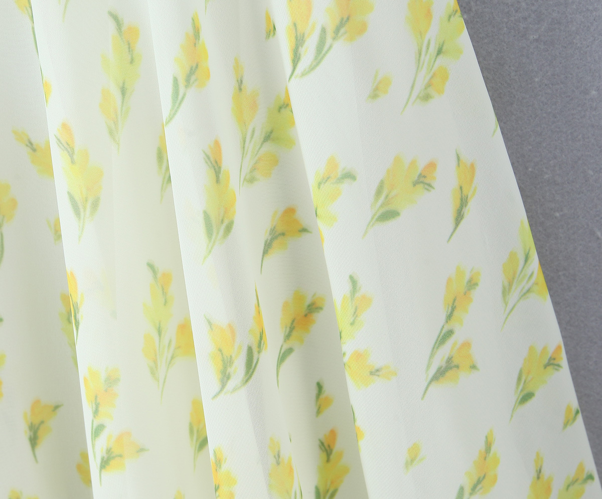 Sleeveless Breezy Crisscross Strap Blossom Print Asymmetric Dress