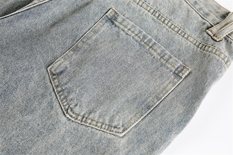 Heavyweight Patchwork Multi-Pocket Cargo Jeans