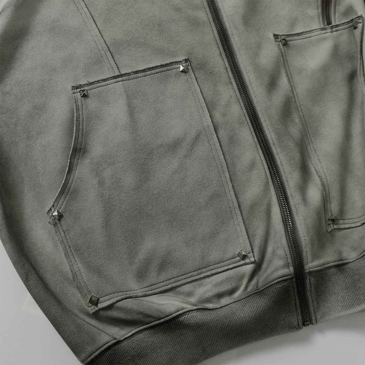American Vintage Loose Fit Zipper Front Hoodie