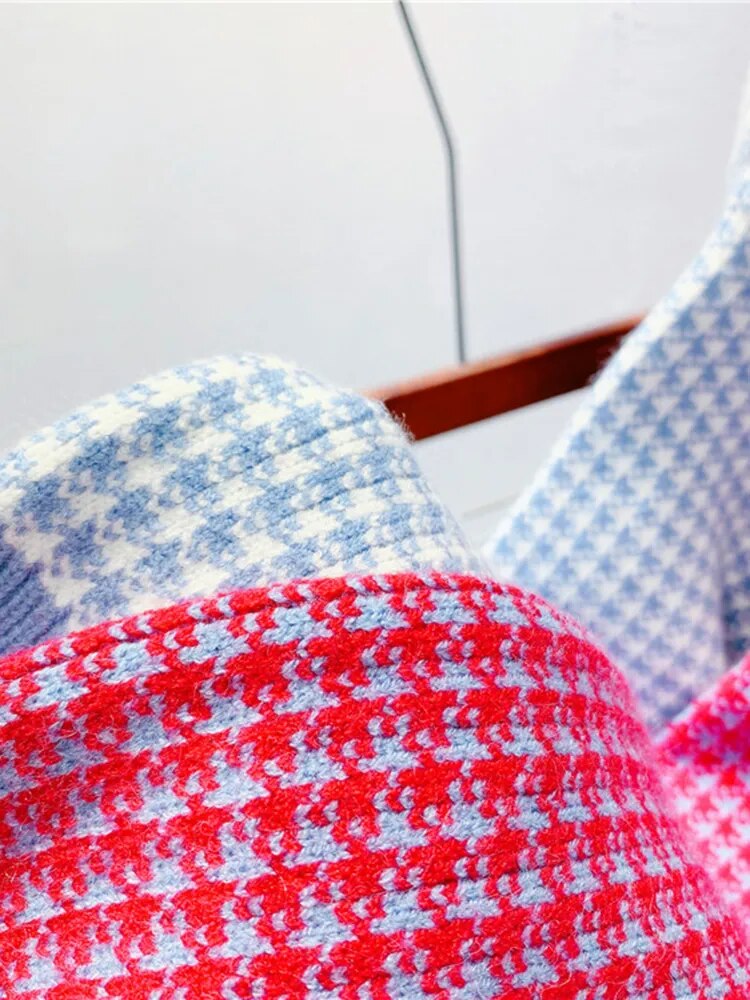 Ladies Multi Oversized Button-Front Cotton Cardigan