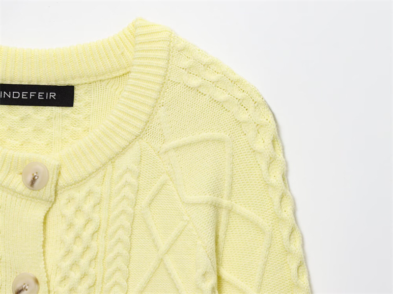 Ladies Oversized Plain Crew Knit Sweater