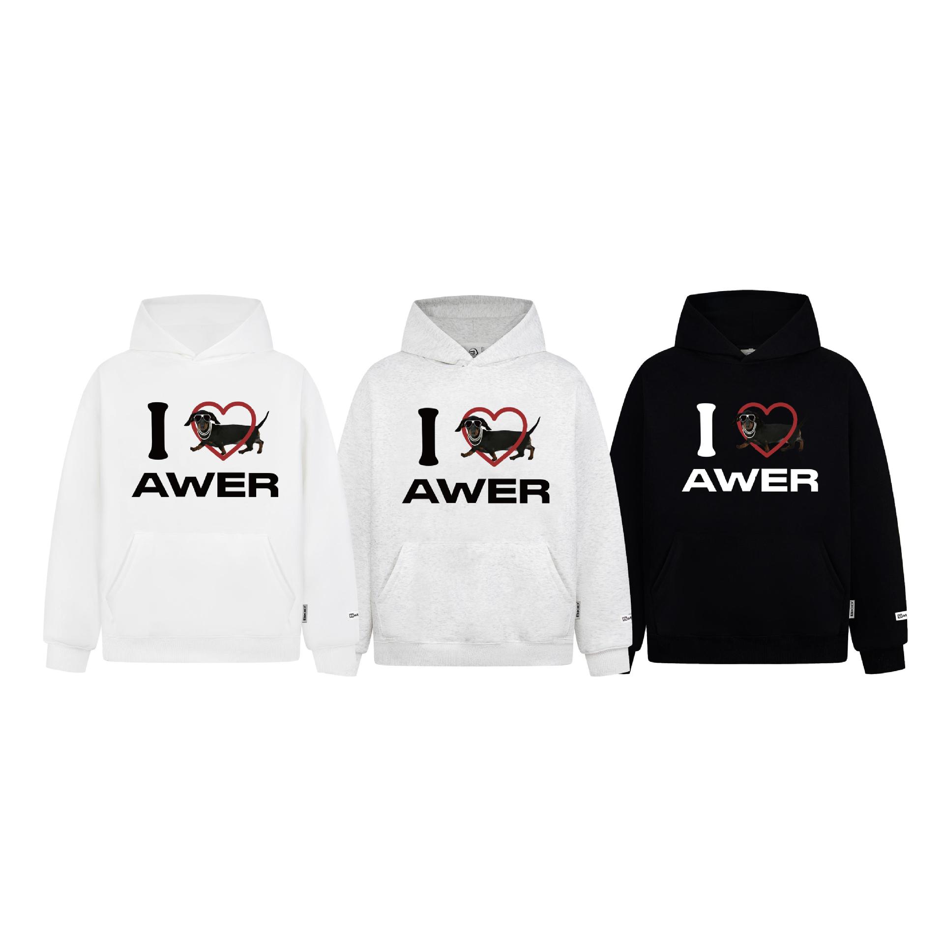 Dachshund Graphic Oversized Cotton Hoodie