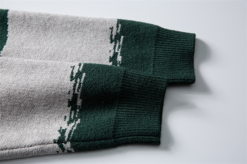 Japanese Workwear Two-Tone Banded Sweater