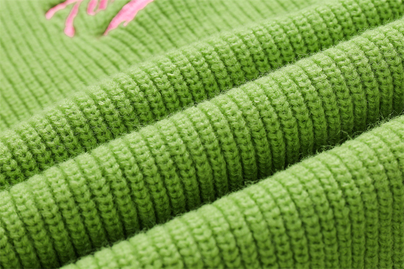 Oversized Long Sleeve Color Block Workwear Sweater