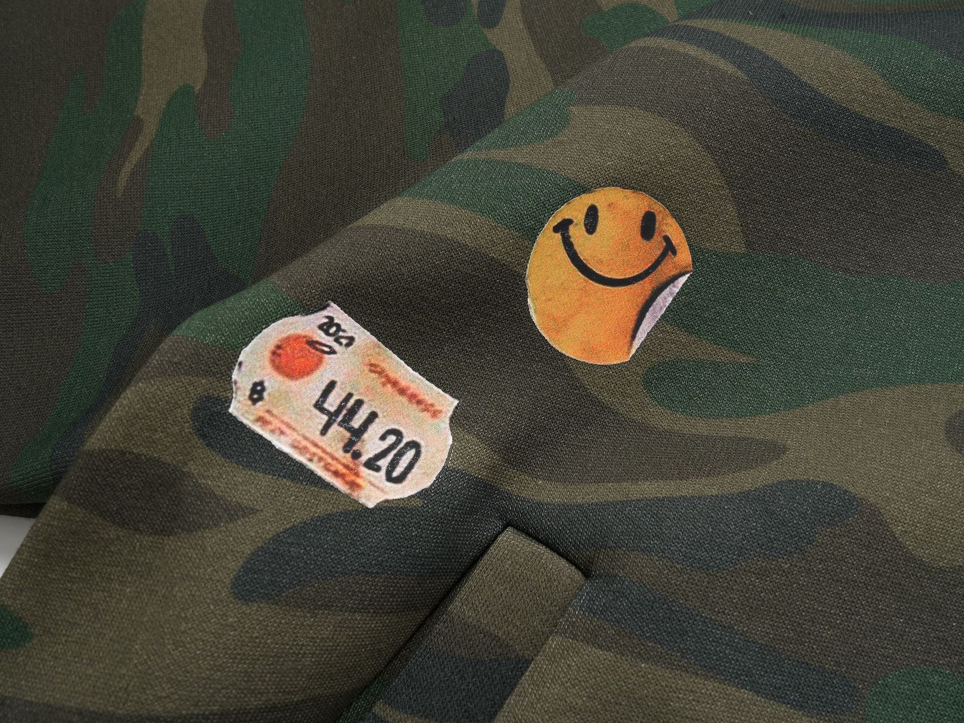 Urban Camo Oversized Cotton Blend Hoodie