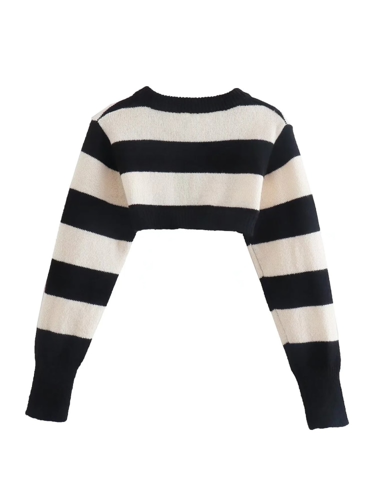 Lightweight Short Zebra Cardigan