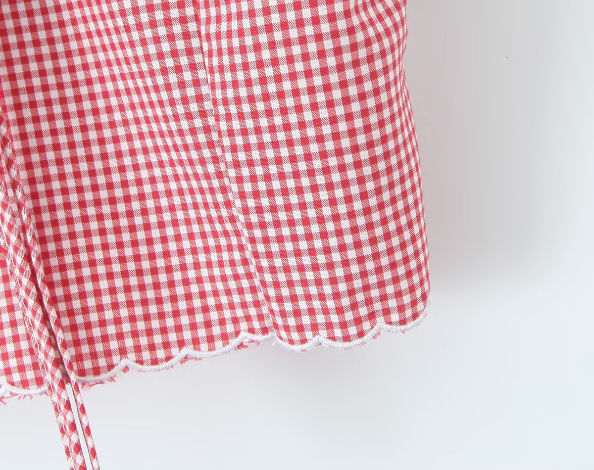 Deep Plunge Embellished Grid Vest