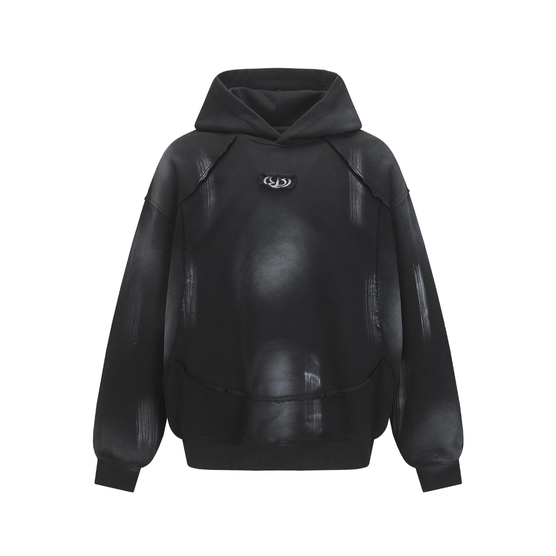 Graphic Retro Long Sleeve Cotton Blend Hoodie