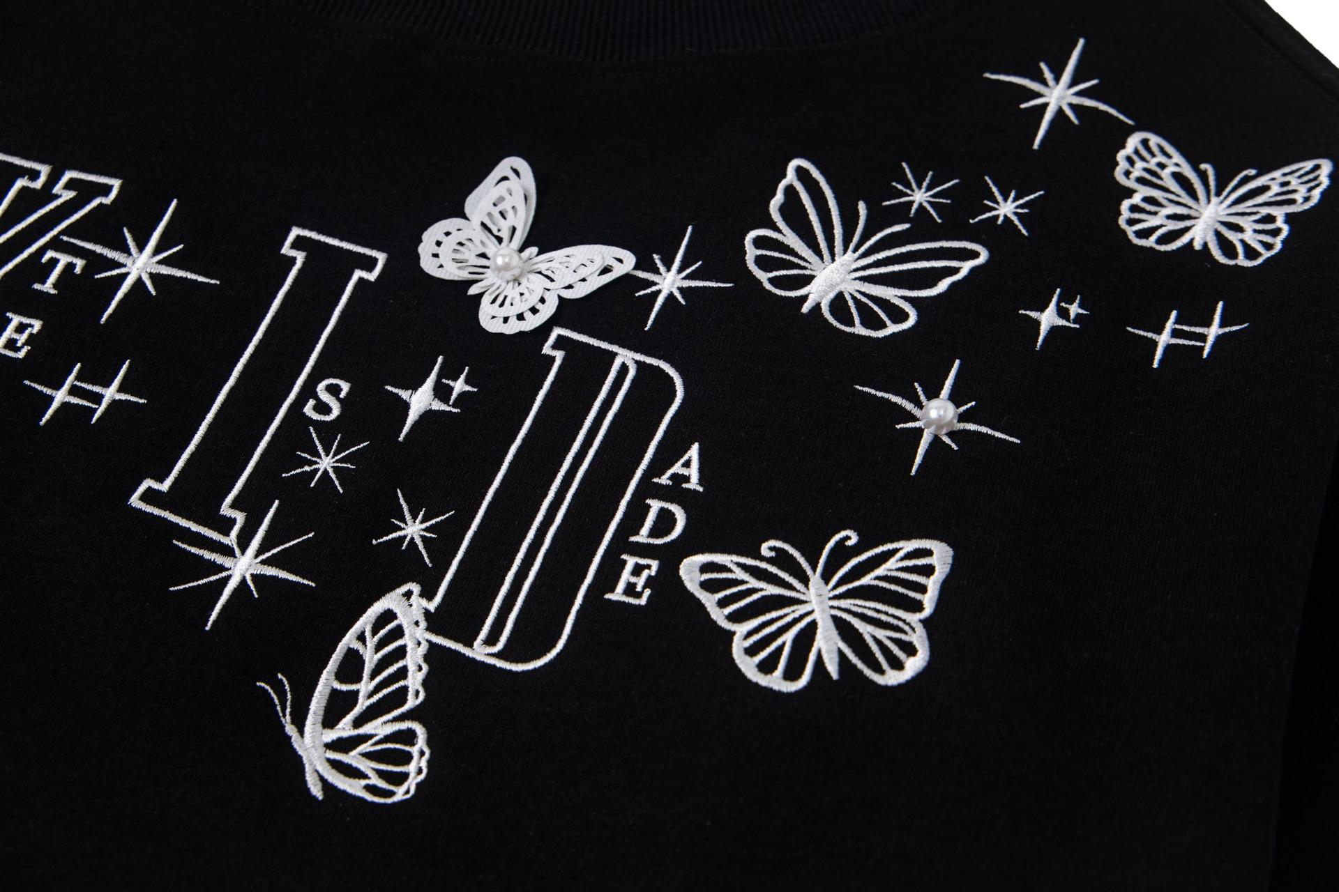 Dimensional Winged Flame Studded Hoodie