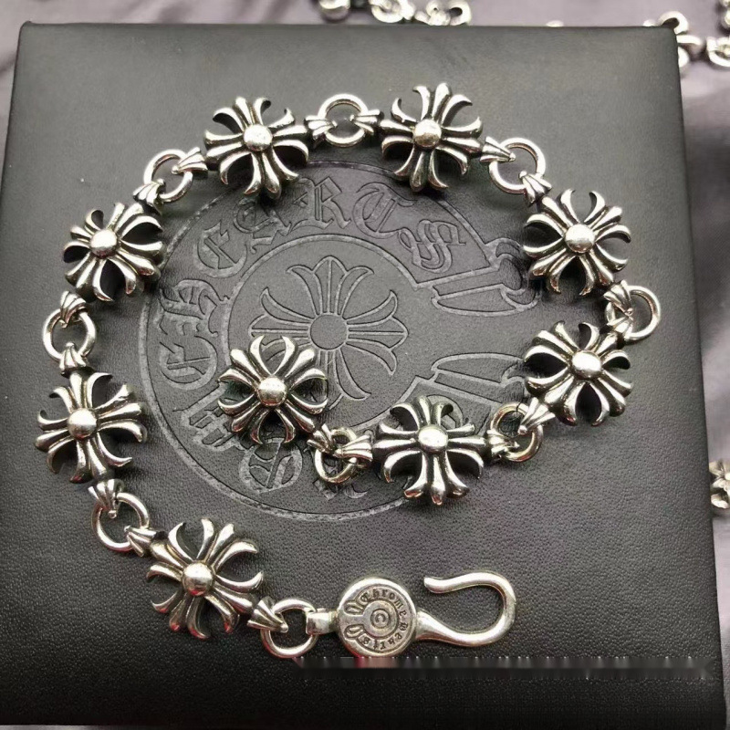 Cross flower dice bracelet jewelry