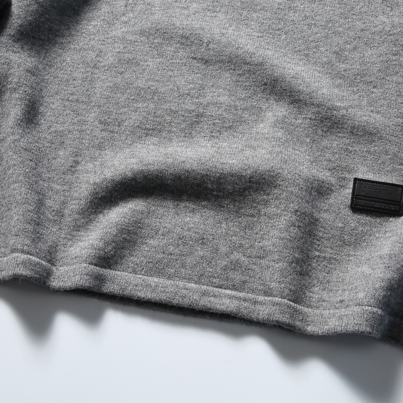 Oversized Vintage Crew Zipper Sweater