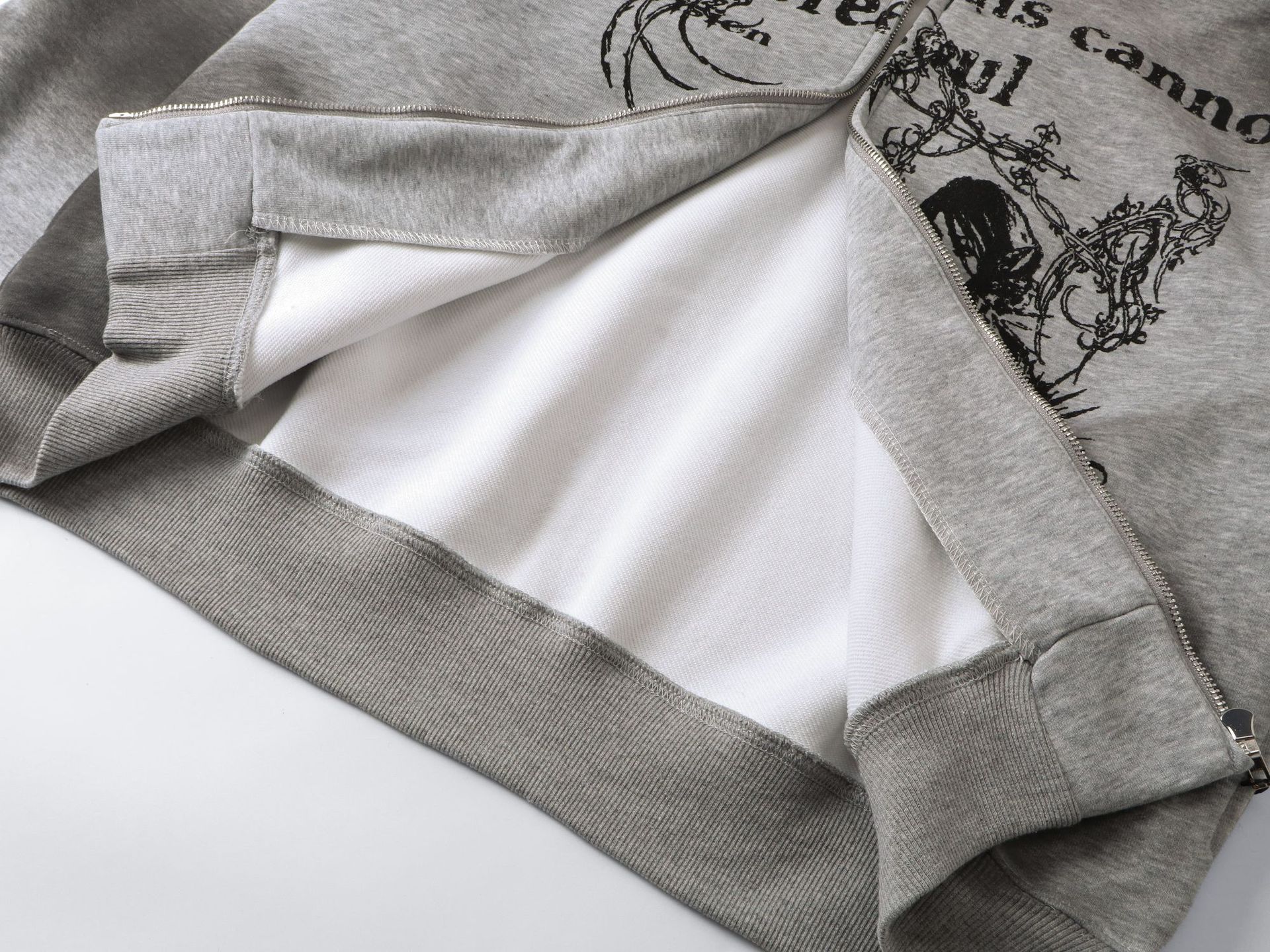 American Retro Cotton Distressed Hoodie