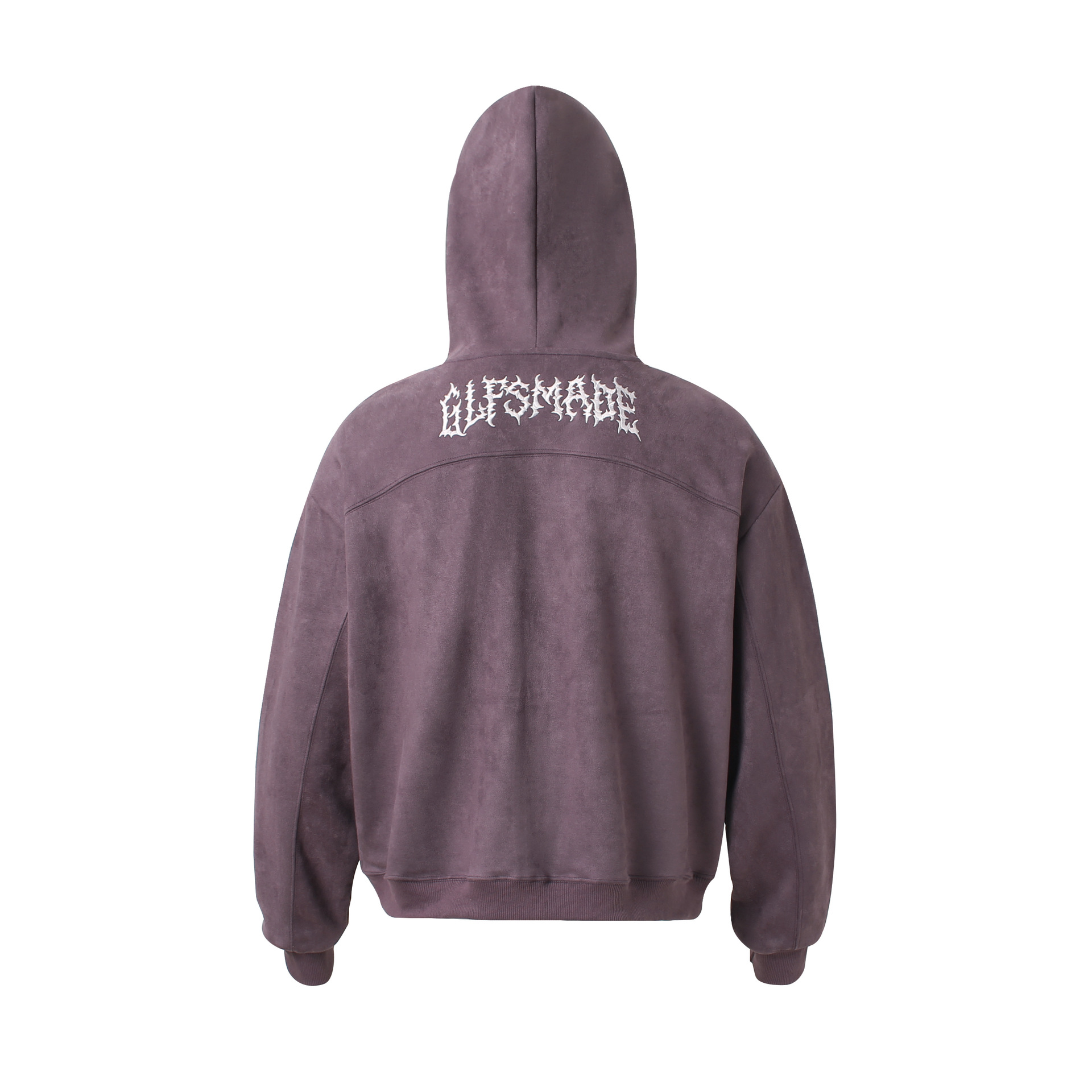 Retro Color-Block Letter Print Hooded Zip-Up Sweater
