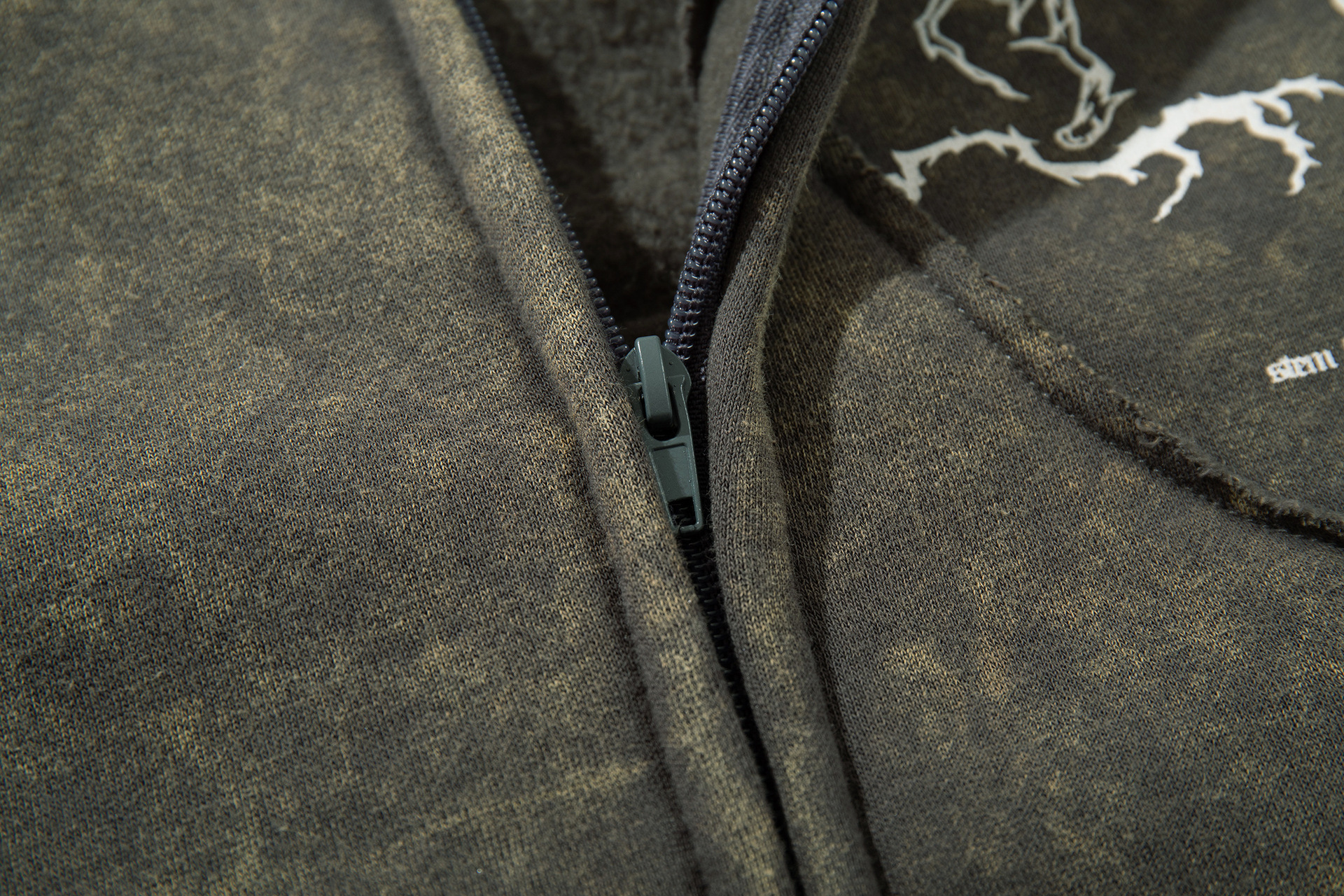 Guy's American Retro Letter-Print Loose Fit Hoodie