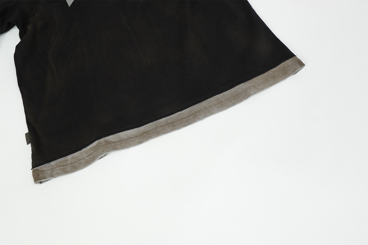 Wash and make two fake color blocked hoodies for men