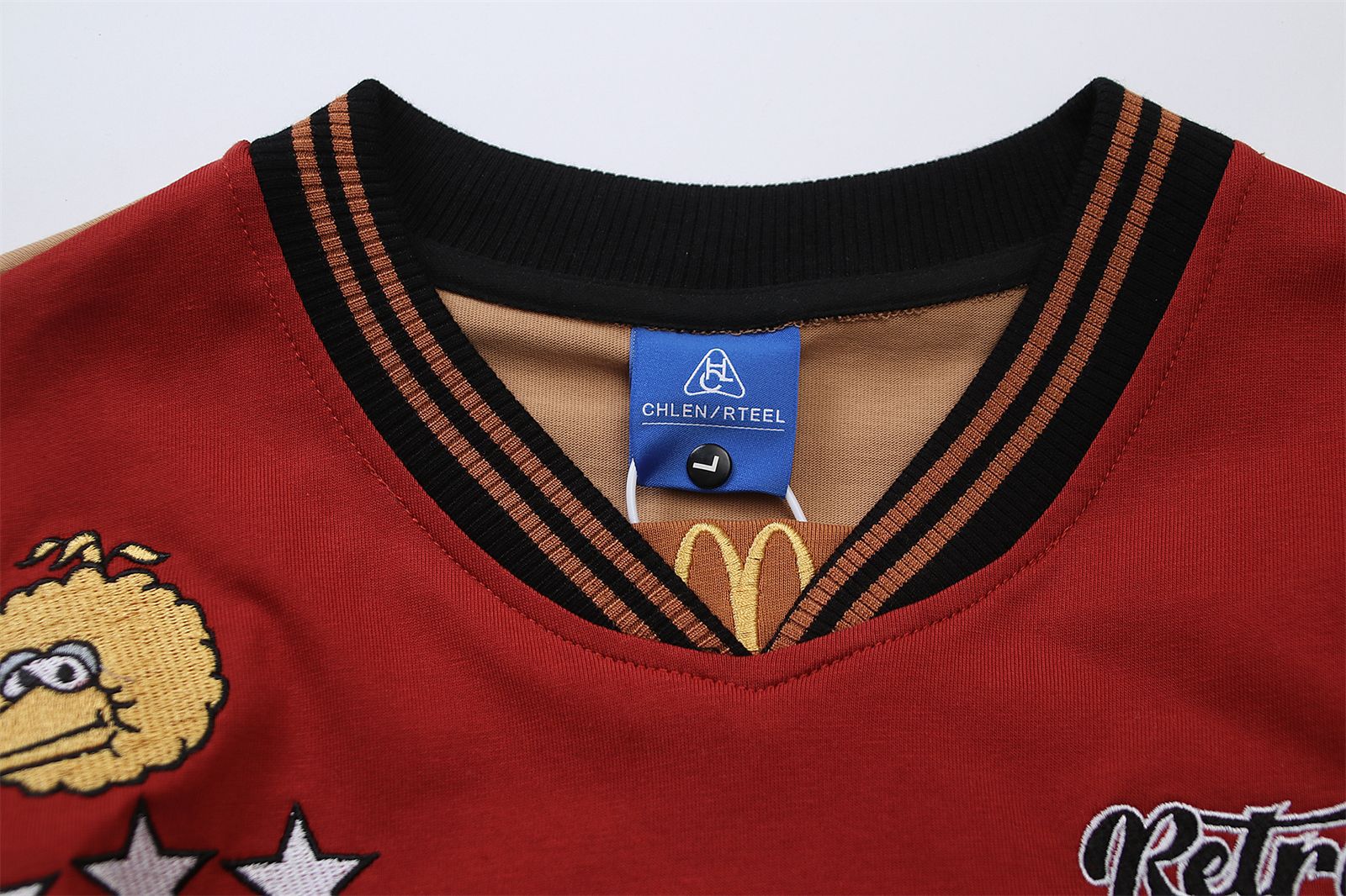 Relaxed Fit Vintage Americana Graphic Cotton V-Neck T-Shirt