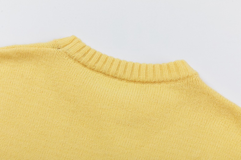 Unisex Japanese Workwear Dog Graphic Oversized Crewneck Sweater