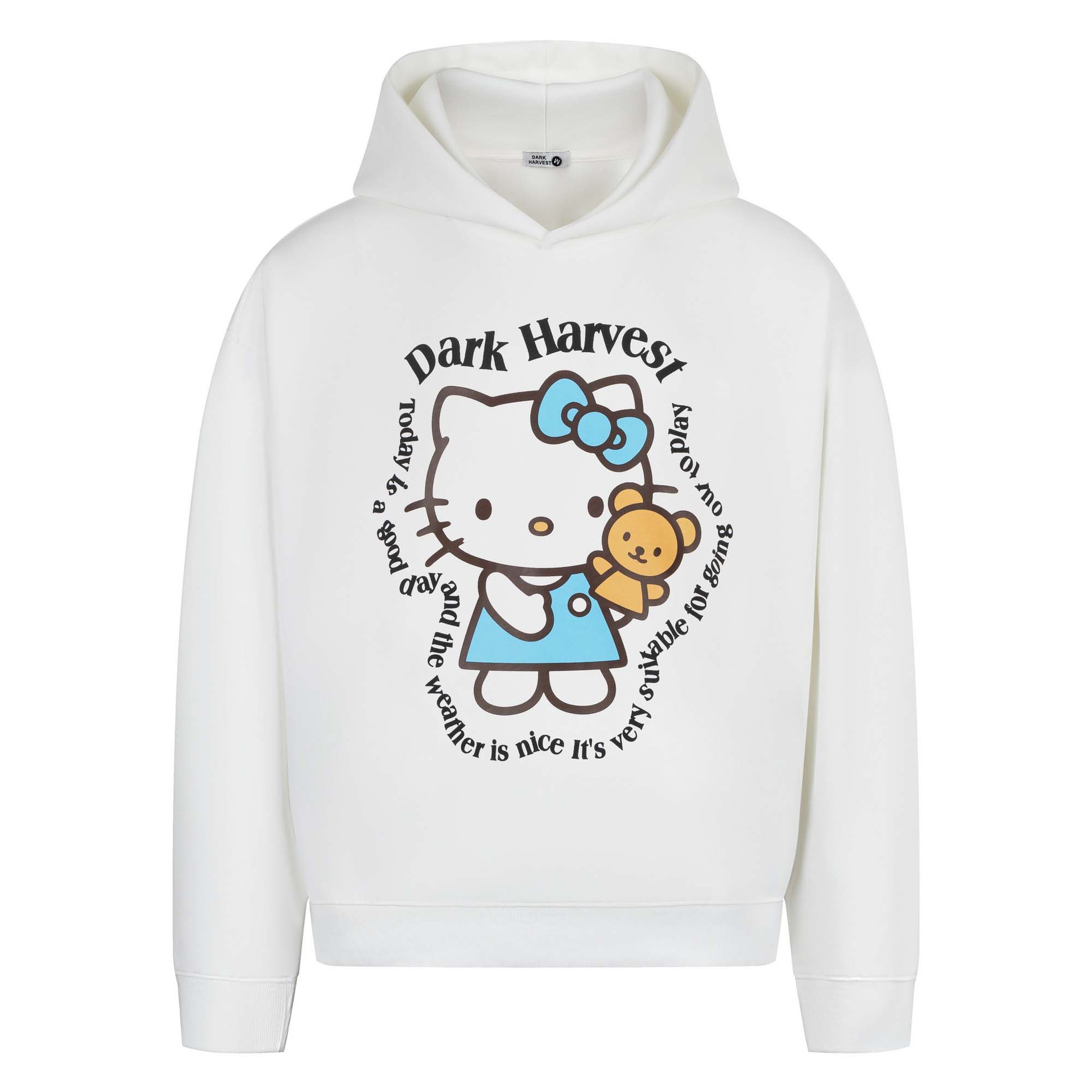 Cotton High Street Feline Graphic Hoodie